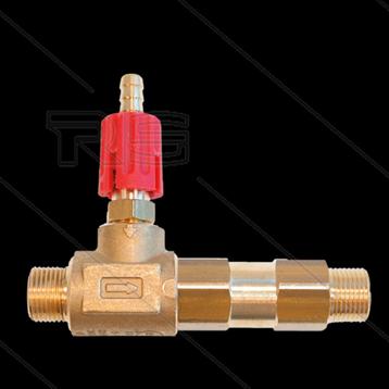 Messing Schuiminjector 220 Bar Met Rode Regelknop beschikbaar voor biedingen