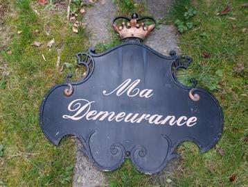 Smeedijzeren bord cottage deco tuin vakantie ardennen pub beschikbaar voor biedingen