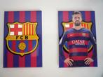 2 aimants football : logo FC Barcelone & Gerard Piqué, Collections, Affiche, Image ou Autocollant, Enlèvement ou Envoi, Neuf