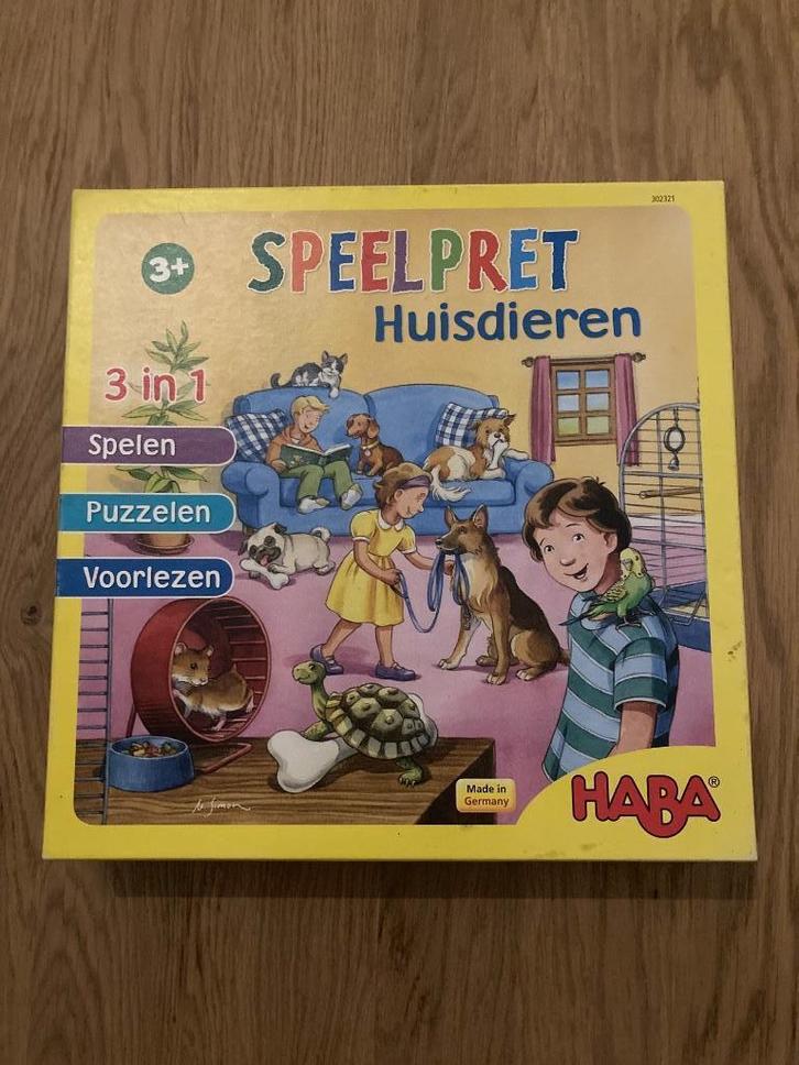 Speelpret Huisdieren, Hobby en Vrije tijd, Gezelschapsspellen | Bordspellen, Gebruikt, Een of twee spelers, Drie of vier spelers