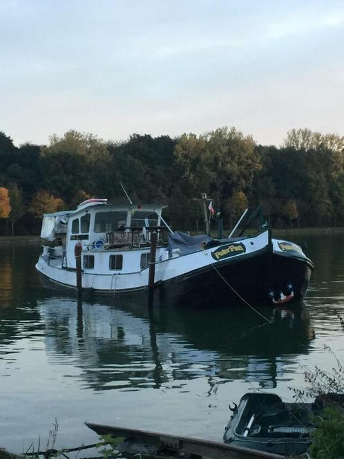 Nederlandse TJALK-binnenschip „Peter Pan”, Watersport en Boten, Platbodems, Gebruikt, 12 meter of meer, Staal, Diesel, Ophalen