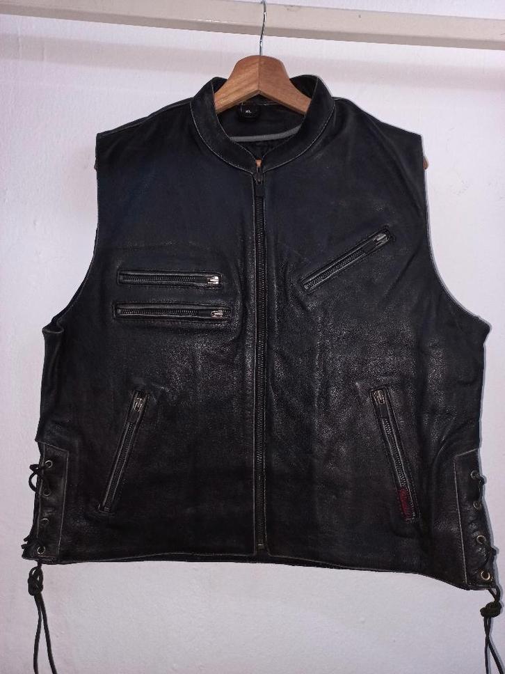 Nieuw leren motorvest, Motoren, Kleding | Motorkleding, Jas | leer, Dames, Heren, Kinderen, Nieuw met kaartje, Verzenden