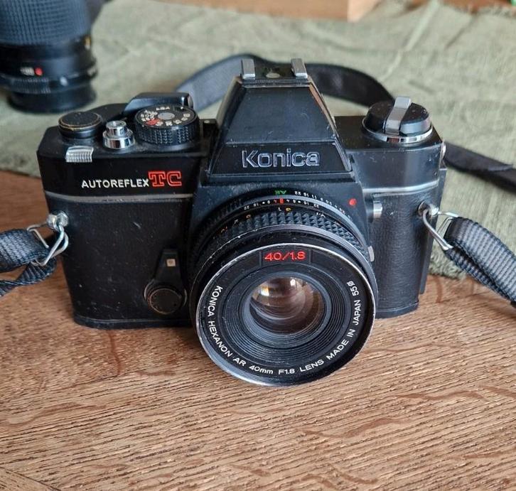 Konica autoreflex TC met Hexanon AR 40mm F1.8 lens, TV, Hi-fi & Vidéo, Appareils photo analogiques, Utilisé, Konica, Enlèvement