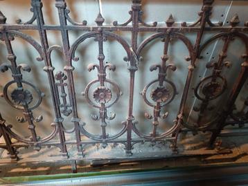 Balustrade en fonte, Enlèvement, Comme neuf, Fer