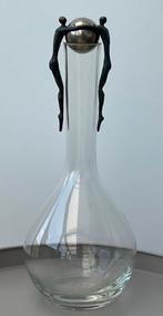 Karaf in glas verzilverde stop "Share a dream", Ophalen