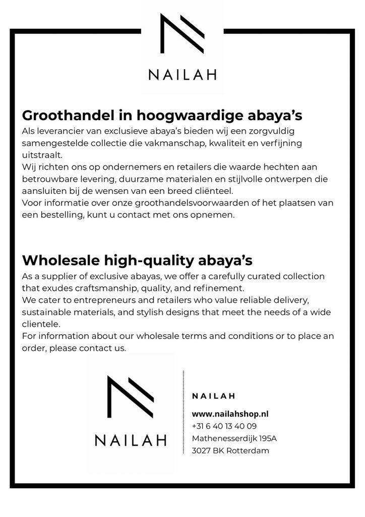 Groothandel in hoogwaardige abaya’s!, Vêtements | Femmes, Vêtements Femmes Autre, Neuf, Enlèvement