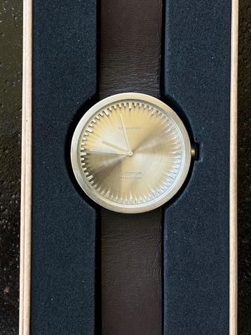 Leff pour Piet Hein Eek - Tube Watch D42, Enlèvement ou Envoi, Acier, Cuir