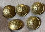 6. LOT 5 anciens BOUTONS MILITAIRES D=2.3 cm, Enlèvement ou Envoi, Utilisé