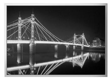 Ikea illustratie The Albert Bridge in Londen, in kader  disponible aux enchères