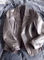 Bruine leren blazer met zelf gemaakte jurk patroon van xandr, Comme neuf, Taille 36 (S), Enlèvement