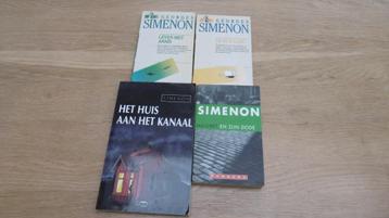 Georges Simenon : 4 boeken ( 5 euro voor de 4 boeken)