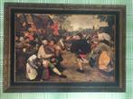 Retro vintage oud Vlaams boerenbal Brueghel, Antiek en Kunst, Kunst | Schilderijen | Abstract, Ophalen of Verzenden