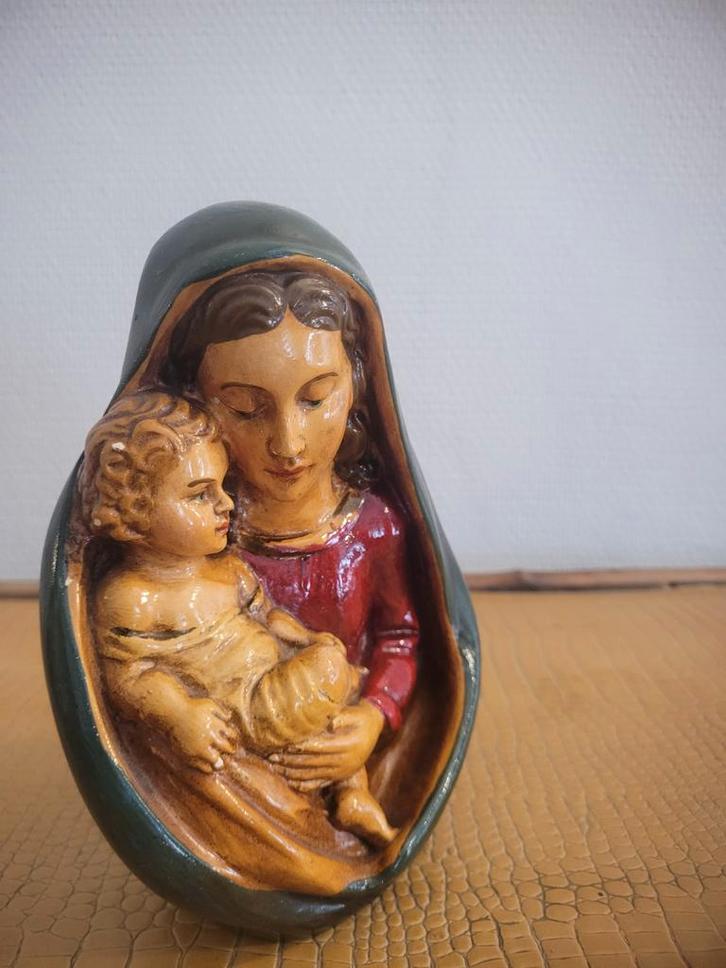 Madonna met kind van Guelfi Maucci 1925, Antiek en Kunst, Antiek | Religieuze voorwerpen, Ophalen of Verzenden