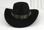 Cowboyhoed Zwart Metalen Bull kop Gebloemde Band (Nieuw), Kleding | Dames, Hoeden en Petten, Ophalen of Verzenden, Nieuw, 56 of 57 cm (M, 7 of 7⅛ inch)
