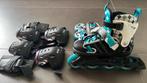 Inline skates Optimum Slider maat 33-36 wit/blauw/zwart, Overige merken, Verstelbaar, Inline skates 4 wielen, Zo goed als nieuw