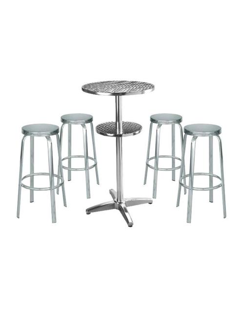 Table haute avec 4 tabourets, Huis en Inrichting, Tafels | Statafels, Nieuw, Ophalen