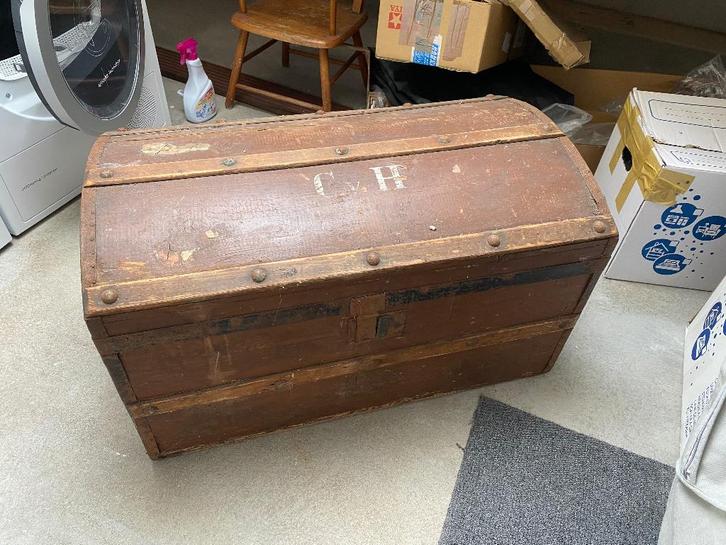 Étui de voyage ancien, Antiquités & Art, Antiquités | Accessoires de maison, Enlèvement