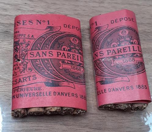 Zeldzame twee pakjes sigaretten Thomas Cul-Des-Sarts 1885, Verzamelen, Rookartikelen, Aanstekers en Luciferdoosjes, Gebruikt, Overige typen