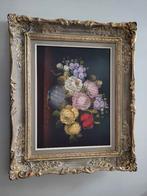 Schilderij R. Rosini bloemen, Antiek en Kunst, Ophalen
