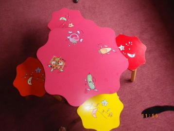 Table et tabourets enfant beschikbaar voor biedingen