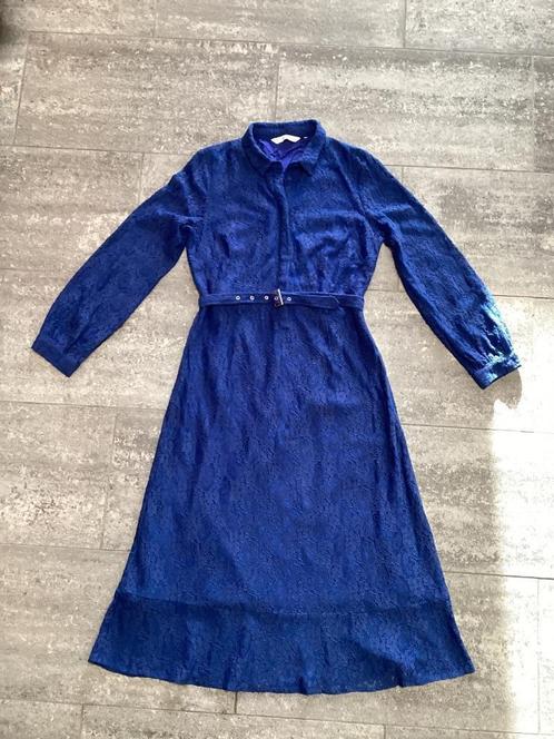 Jurk Nümph M, Kleding | Dames, Jurken, Zo goed als nieuw, Maat 38/40 (M), Blauw, Onder de knie, Ophalen of Verzenden