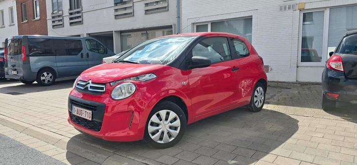 Citroën C1 2020 b.j 44.200 km., Auto's, Citroën, Particulier, C1, Benzine, Euro 6, Coupé, 3 deurs, Handgeschakeld, Rood, Zwart