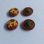 14 antieke knoopjes met leuk retromotief., Hobby en Vrije tijd, Naaien en Fournituren, Ophalen of Verzenden