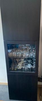 Besta opbergcombinatie met deuren (deels beglaasd), Huis en Inrichting, Kasten | Buffetkasten, Ophalen, 100 tot 150 cm, Zo goed als nieuw