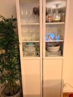 Buffet / Bibliothèque BILLY-OXBERG (Blanc), Maison & Meubles, 25 à 50 cm, Avec porte(s), Comme neuf, Verre