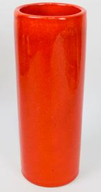 Vase en céramique orange au design vintage style Sicart, Enlèvement ou Envoi