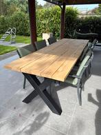 Nieuwe tuintafel in massieve eik 280 x 93 x h73, Tuin en Terras, Ophalen, Nieuw, Rechthoekig, Hout