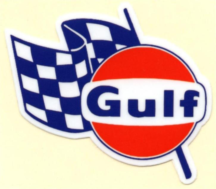 Gulf sticker #5, Motoren, Accessoires | Stickers, Verzenden