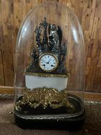 Antieke klok met glazen stolp, Ophalen