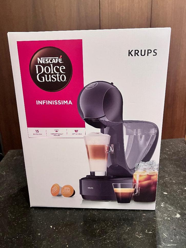 Krups INFINISSIMA Dolce Gusto Gloednieuw!, Elektronische apparatuur, Koffiezetapparaten, Nieuw, Koffiepads en cups, Koffiemachine