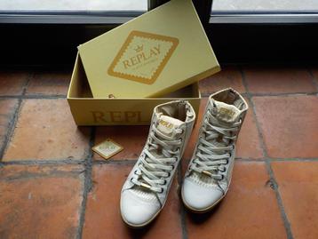 vintage Replay gympen sneakers maat 40 Brooke Luc Gold beschikbaar voor biedingen