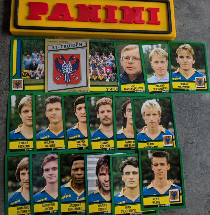 PANINI FOOTBALL 89 ST TRUIDEN 18 STICKERS 1989, Hobby en Vrije tijd, Stickers en Plaatjes, Nieuw, Verzenden