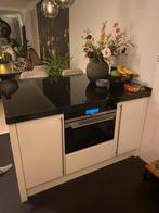 WITTE KEUKEN MET SCHIEREILAND+ APPARATUUR, Huis en Inrichting, Keuken | Complete keukens, Wit, Hoekkeuken, Graniet of Steen, Ophalen of Verzenden