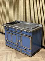 Exclusief Fornuis La Cornue Babyblauw 120cm + Warmhoudkast, Elektronische apparatuur, Ophalen of Verzenden, Grill, Gas