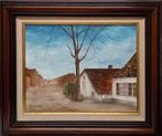 mooi schilderij in Olieverf op doek en gesigneerd., Antiek en Kunst, Kunst | Schilderijen | Klassiek, Ophalen