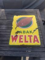 Tabak welta emaille reclamebord, Ophalen of Verzenden