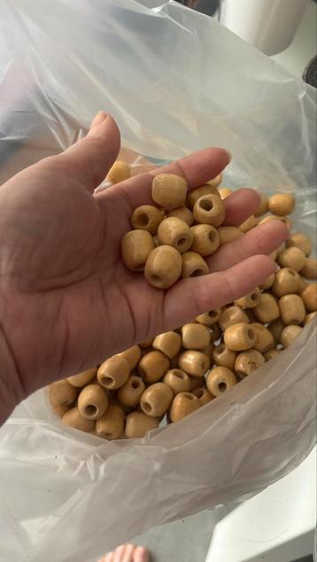 Macramé houten kralen donker en licht beschikbaar voor biedingen