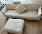 Ruime sofa: 240 x 95 + poef: 95 x 75, 200 à 250 cm, Tissus, Enlèvement, Utilisé
