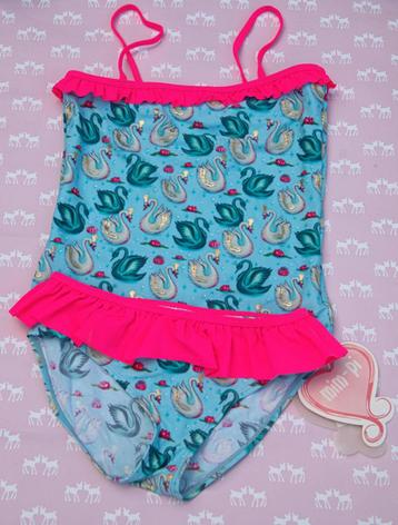 Tankini (bikini – badpak) Mim Pi zwanen Maat 140 Nieuw beschikbaar voor biedingen