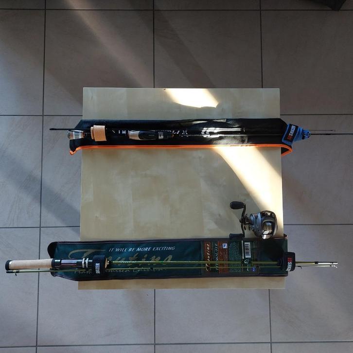 Cannes Major Craft + Daiwai Imprimi + Moulinet DAM, Watersport en Boten, Hengelsport | Roofvissen, Nieuw, Molen, Ophalen