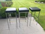 3 tabourets, 3 tabourets, Comme neuf, Cuir