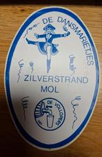 F: Sticker carnaval Dansmariekes Zilverstrand Gemeente Mol, Ophalen of Verzenden, Zo goed als nieuw, Bedrijf of Vereniging