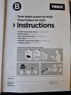 Thule squarebar met dakdragers voor Opel Astra / Zafira, Ophalen