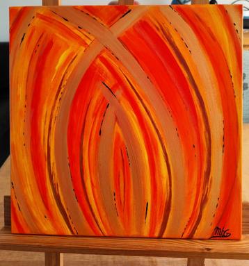 Peinture acrylique sur toile de 40/40cm de MTG beschikbaar voor biedingen