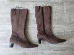Bottes en velours marron pour femme taille 39, Enlèvement ou Envoi, Brun, Carlo Feruzzi, Porté