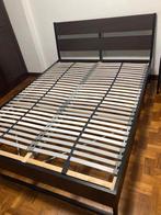 Ikea bruin Trysil bed 140x200cm met boxsprings, Ophalen, Zo goed als nieuw